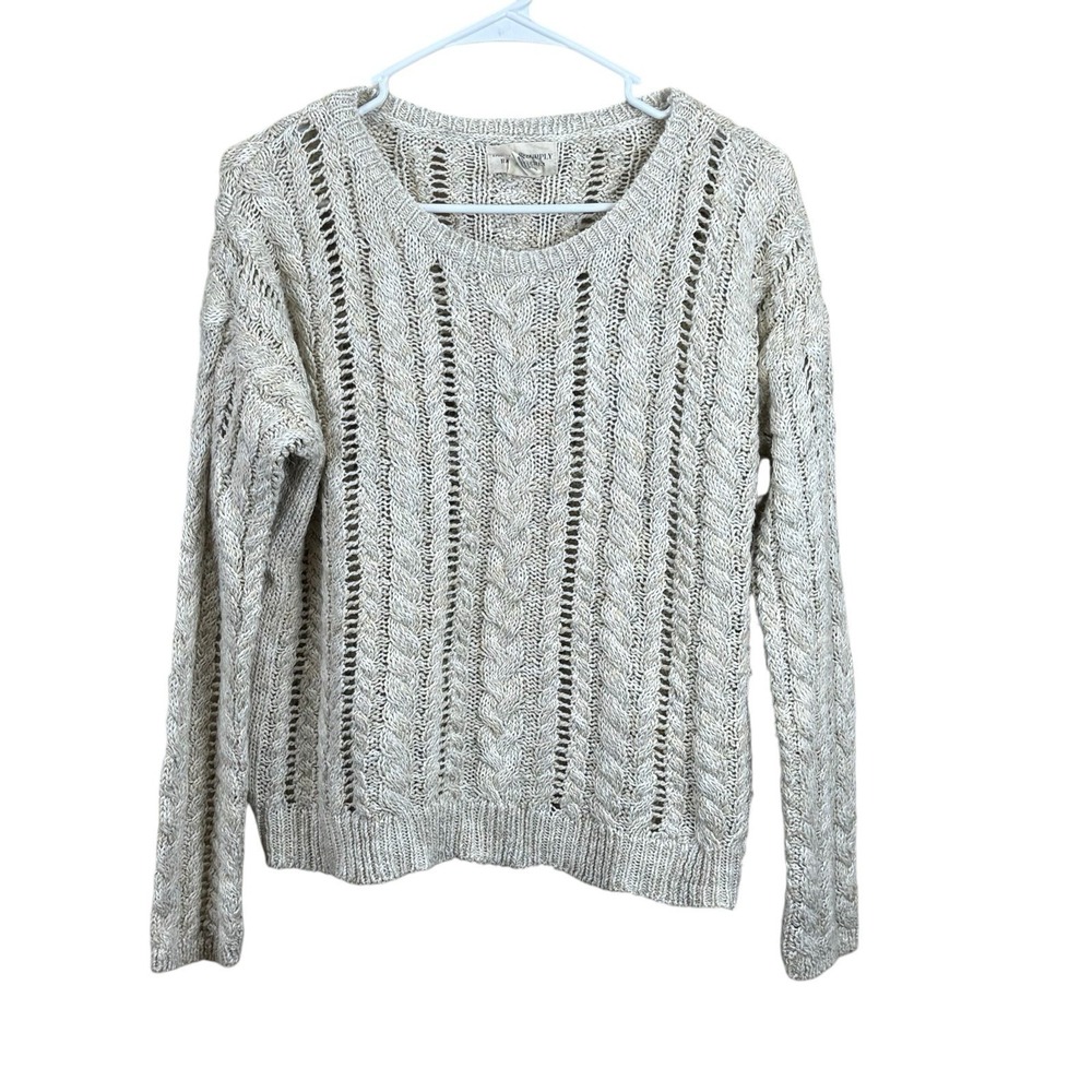 Denim & Supply Ralph Lauren Sweater Womens Large Oversized Cable Knit Pullover